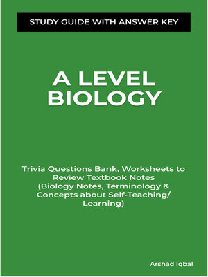 cover image of A Level Biology Study Guide with Answer Key